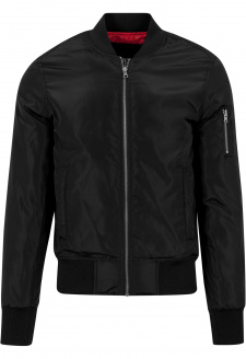 2-Tone Bomber Jacket blk/blk