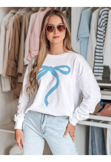 Bluza damska one size oversize SOFTTIE biała Dstreet BY1376