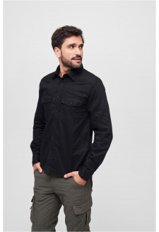 Flanellshirt černé