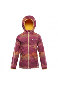 Dětská softshellová bunda ALPINE PRO EZORO fuchsia fedora varianta pa