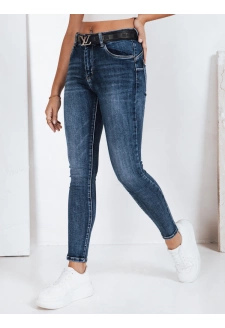 Jeansy damskie push up granatowe Dstreet UY2800