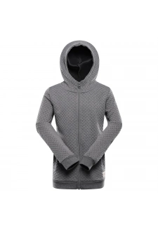 Dětská melírovaná mikina s kapucí ALPINE PRO LELO 