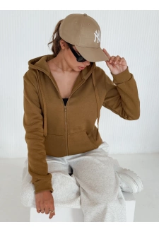 Bluza damska VICTORIA brązowa BY1392