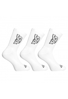 3PACK ponožky Styx vysoké bílé