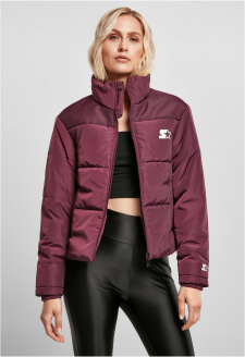 Dámská začátečnická bunda Puffer Jacket tmavě fialová