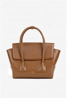 Dámská malá kabelka kufřík Nobo – světle hnědá