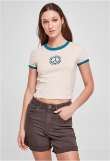 Dámský strečový dres Cropped Tee softseagrass/watergreen