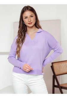 Sweter damski one size oversize VISTILLA wrzosowy Dstreet MY2416