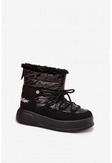 Dámské sněhule na platformě Lee Cooper – černé