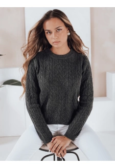 Damski sweter BRAVINA ciemnoszary Dstreet MY2526