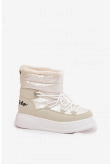 Dámské sněhule na platformě Lee Cooper LCJ-25-03-3815 – bílé