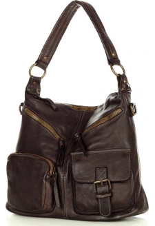 MARCO MAZZINI tmavě hnědá kabelka