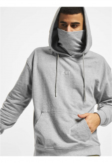 DEF Hendrik Hoody Grey Melange šedá melanž