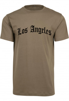 Los Angeles Texting Tee olivové