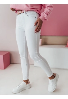Spodnie damskie jeansowe FURY białe Dstreet UY2500