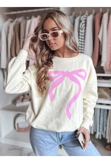 Bluza damska one size oversize SOFTTIE beżowa Dstreet BY1356