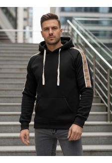 Bluza męska z kapturem czarna Dstreet BX5941