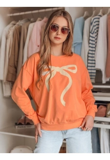 Bluza damska one size oversize SOFTTIE pomarańczowa Dstreet BY1378