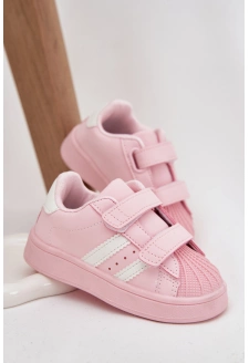 Dětské sportovní sneakers z eko kůže Renel – růžové