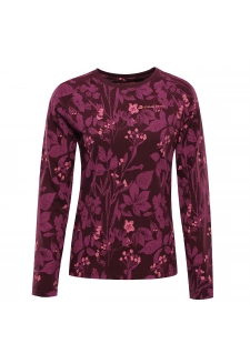 Dámské triko z organické bavlny ALPINE PRO GRETTA winetasting varianta pa