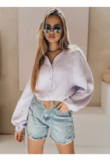 Spodenki damskie jeansowe z paskiem HOT SUMMER niebieskie Dstreet SY0485