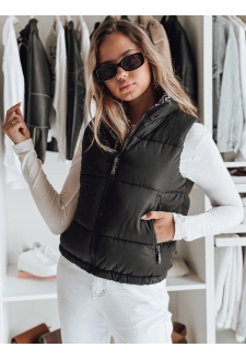 Kamizelka damska pikowana URBANELLE czarna Dstreet TY4974