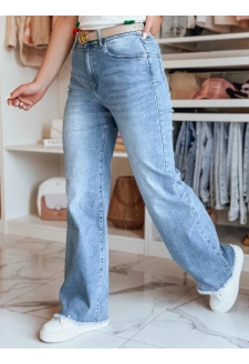 Spodnie damskie jeansowe wide leg DOGERISS niebieskie Dstreet UY2675