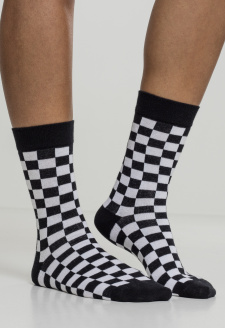 Checker Socks 2-Pack black/white