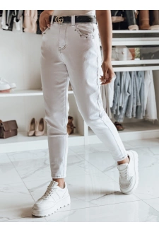 Spodnie damskie jeansowe LIKEMELOO mom fit białe Dstreet UY2432