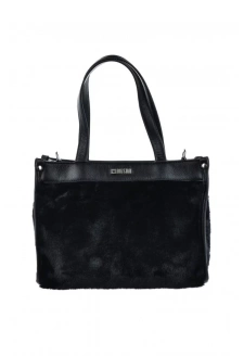 Dámská kabelka/kufřík s kožešinou Big Star – černá Dámská kabelka/kufřík s kožešinou Big Star – černá
