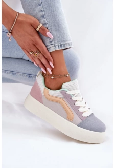 Dámské tenisky na platformě – multikolor Tellnira