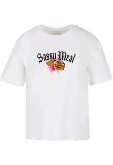 Dámské tričko Sassy Meal bílé