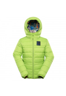 Dětská oboustranná bunda hi-therm ALPINE PRO DOUWO lime green varianta pa