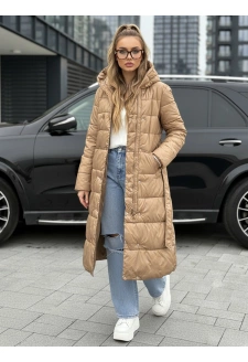 Płaszcz damski zimowy dwustronny kamelowy Dstreet TY5480