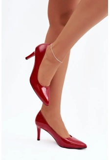 Dámské lakované lodičky Sergio Leone – červené