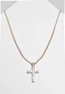Náhrdelník s křížem - zlaté barvy
