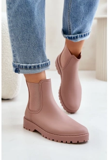 Dámské Holínky S Elastickými Vložkami Špinavě Růžové Ciariel