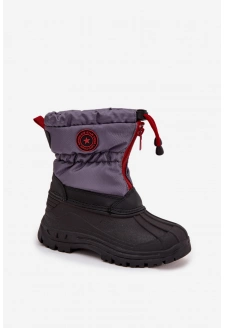 Dětské zimní boty Big Star - šedočerná