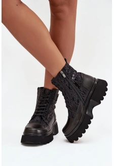 Dámské boty Artiker – černé, na platformě