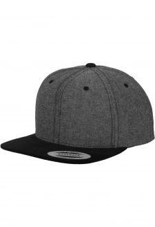 Chambray-Suede Snapback blk/blk