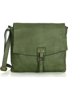 MARCO MAZZINI Kožená crossbody kabelka - zelená