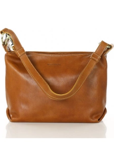 MARCO MAZZINI camel luxusní kožená kabelka