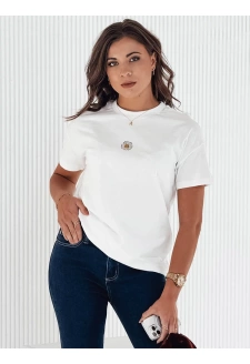 T-shirt damski FLORTA ecru Dstreet RY2569