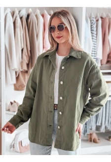 Kurtka damska przejściowa koszulowa oversize KOSMOJACK khaki Dstreet TY4840