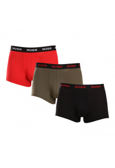 3PACK pánské boxerky HUGO vícebarevné