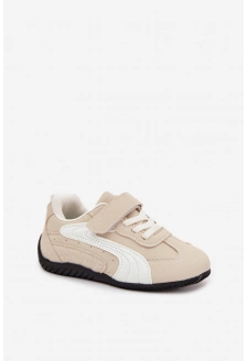 Dětské sportovní boty na suchý zip Perrin – béžové