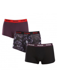 3PACK pánské boxerky HUGO vícebarevné