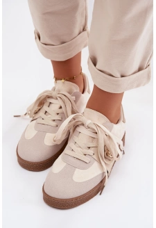 Dámské tenisky s ozdobným detailem Kalirina – béžové
