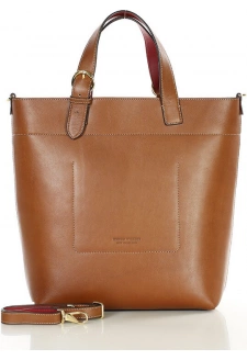 MARCO MAZZINI Světle hnědá dámská stylová shopper kabelka