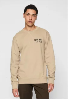 Pouze hotovost Crewneck darksand